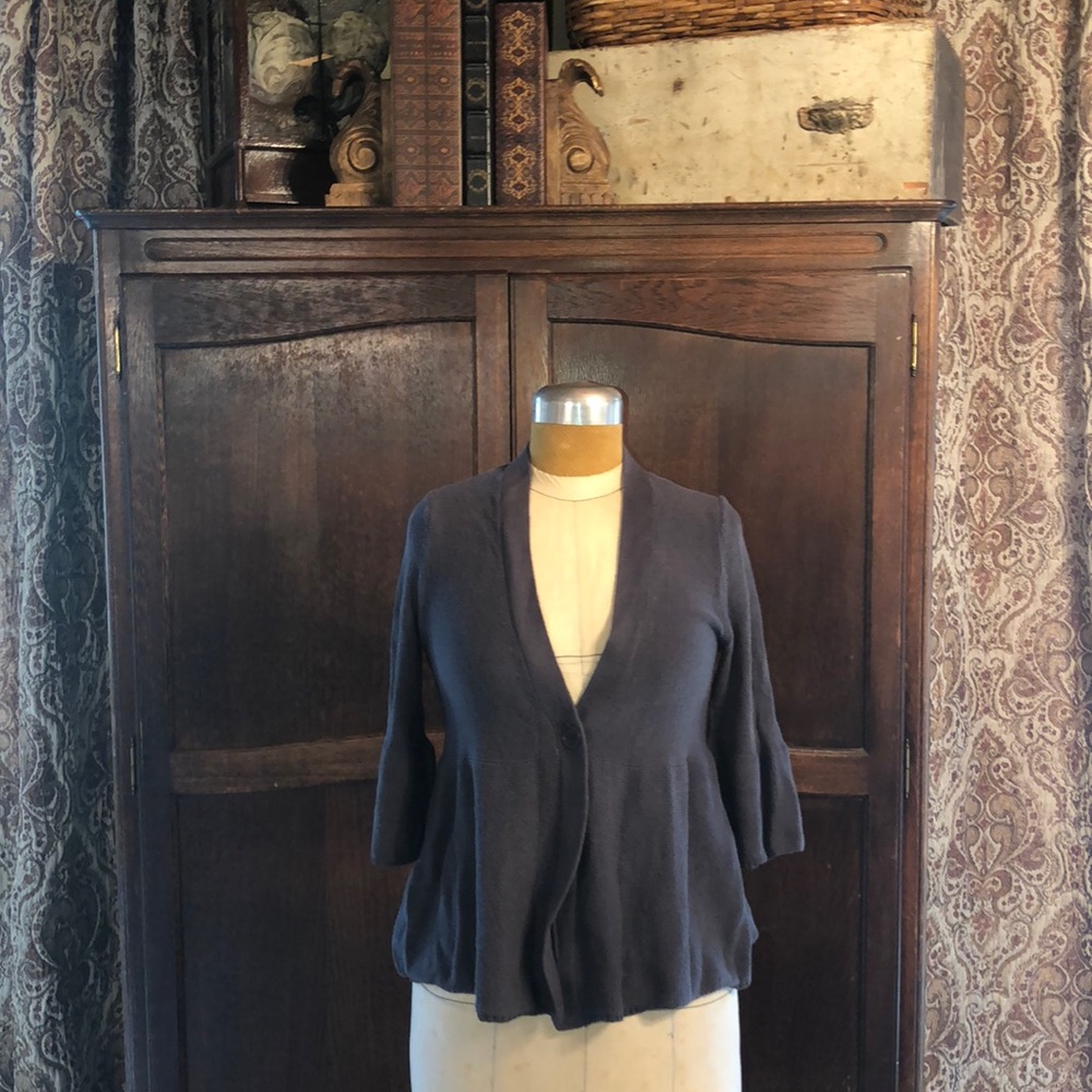 Gray Swater 3/4 Sleeve